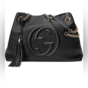 Gucci Black Gold Shoulder Bag